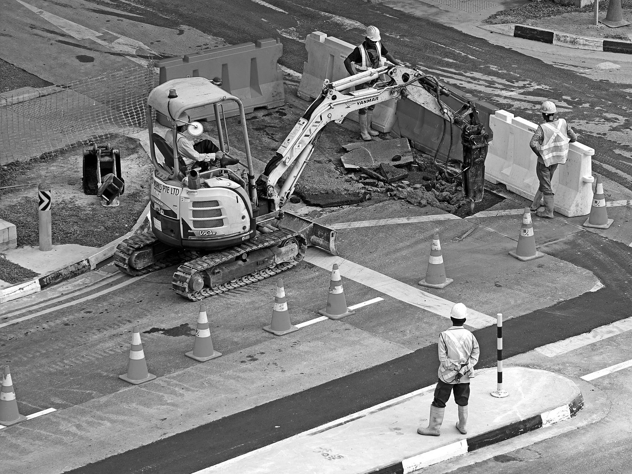 Beispielbild einer Baustelle als Auslöser einer Großstörung in der Energiewirtschaft