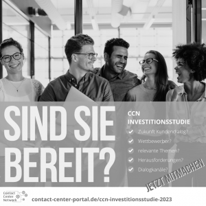 CCN Investitionsstudie: Ihre Expertise ist gefragt